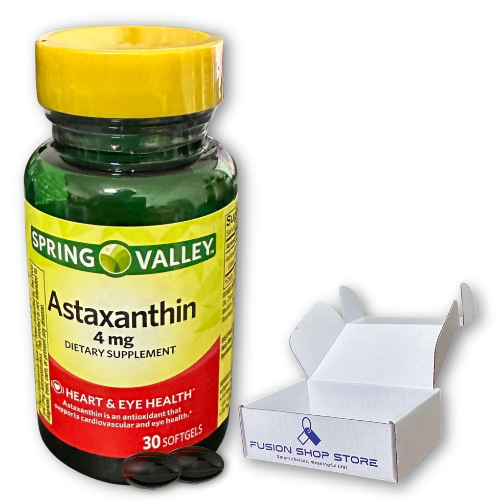 Astaksantiini 4 mg- 30 Softgels (pakend 1), Boxed by Fusion Shop Store