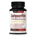 Astaksantiini lisand oomega-3, E-vitamiin ja luteiin - 60 kapslit super-antioksüdandi toetamiseks, energia suurendamiseks, vaimseks selguseks ja silma / nahahoolduseks - kolmekordse toimega valem (võimas antioksüdantide kompleks)