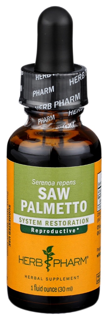 Herb Pharm Saw Palmetto Berry Vedel Ekstrakt eesnäärme toetamiseks - 1 Ounce (DSAW01)