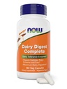Now Dairy Digest Complete, 180 Veg Capsules, Laktoosi seedimise toetus *, Piimatolerantsi ensüümid *
