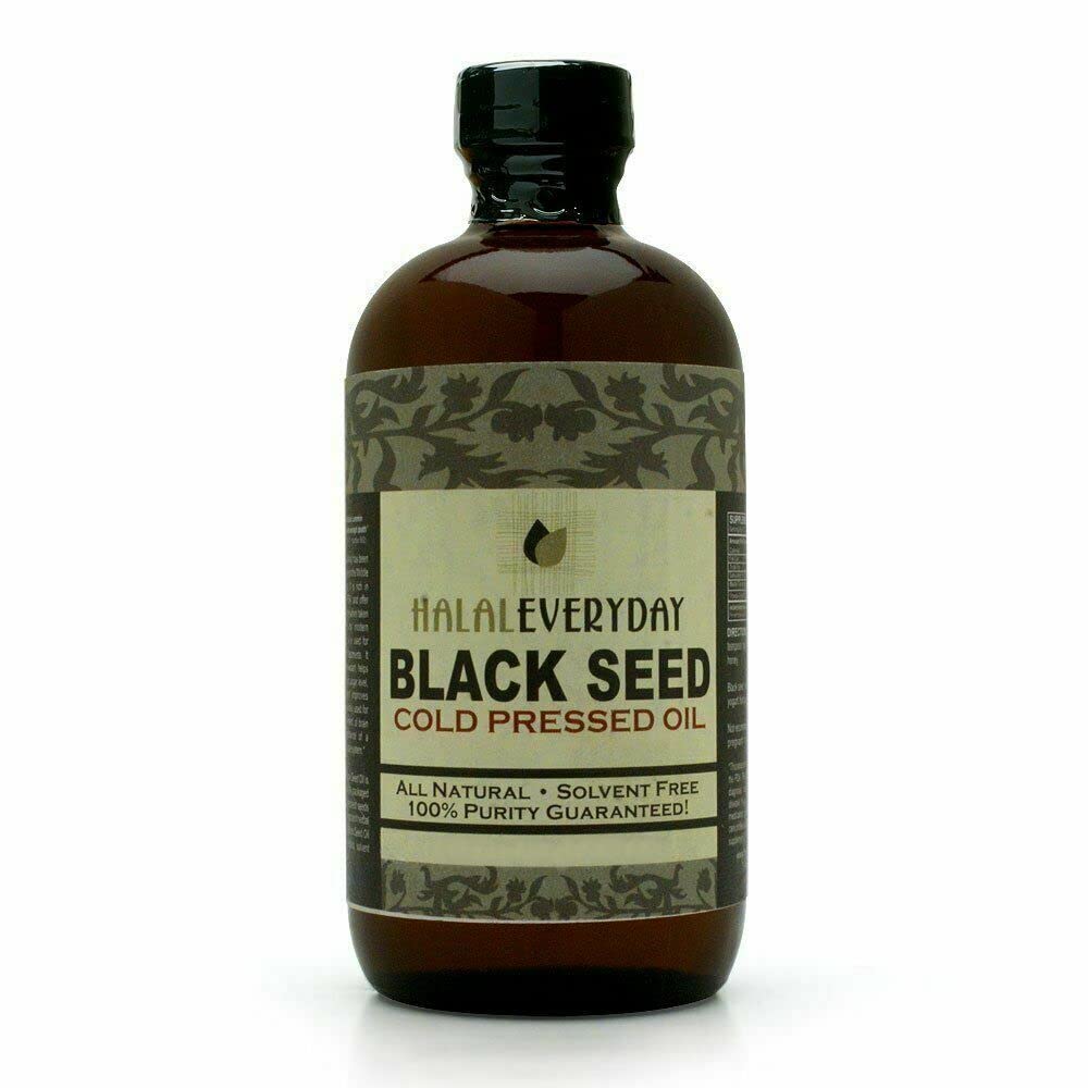 Musta seemne õli - 16 oz klaaspudel. 100% puhas ja külmpressitud. Filtreerimata, lahjendamata, toores NON-GMO ja Vegan Nigella Sativa (Must Cumin). Heksaan ja säilitusained vabad. Tume ja tugev