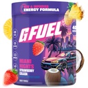 G Fuel Miami Nights 2.0 Energiajoogipulber, Pre Workout Kofeiinisegu hasartmängudeks, Sugar Free Focus Amino, Vitamiin + Antioksüdandid, 8,7oz (Maasikas Pina Colada, 40 Servings)
