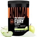Animal Fury Pre Workout Pulber - Roheline Õun, 350mg Kofeiin, BCAA Aminohapped, 2g Beeta-alaniin, tsitrulliin ja türosiin, energia, fookus, tugevus, vastupidavus, ettevalmistus meestele ja naistele, 30 Servings