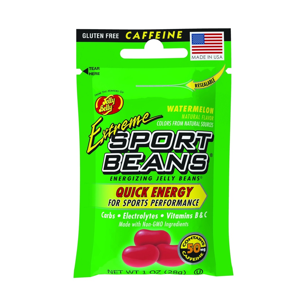 Jelly Belly Extreme Sport Oad, Kofeiinitud Jelly Oad, Arbuusimaitse, 24 Pack, 1-oz Iga
