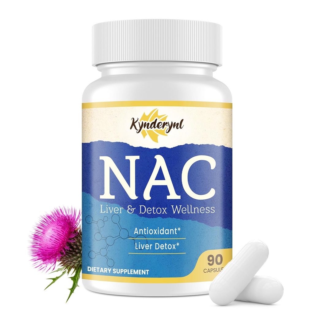 NAC täiendus N- atsetüültsüsteiin | suure annuse NAC 1000mg maks fokuseeritud | N- atsetüül- L- tsüsteiin piimaohaka ja glutatiooniga | NAC kapslid 90- krahv Vegan
