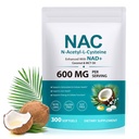 AIQIUSHA NAC Supplement 600mg, N-atsetüültsüsteiini softgels kookospähkli ja MCT õli, Daily Wellness Support, Non-GMO, Gluteenivaba, 300 Softgels