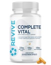 Revive MD Supplements & Support, Complete Vital (120 Vegetarian Capsules) - NAC & CoQ10 Supplement Toetab Tervist, Ja Antioksüdandid aktiivsus (30 Servings)