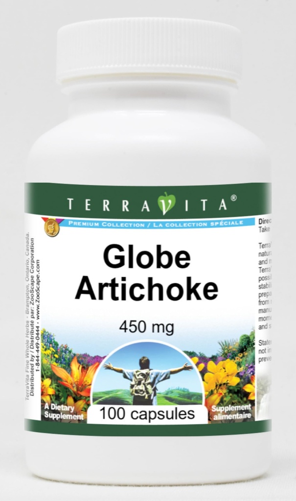 Globe artišokk - 450 mg (100 kapslit, ZIN: 520262)