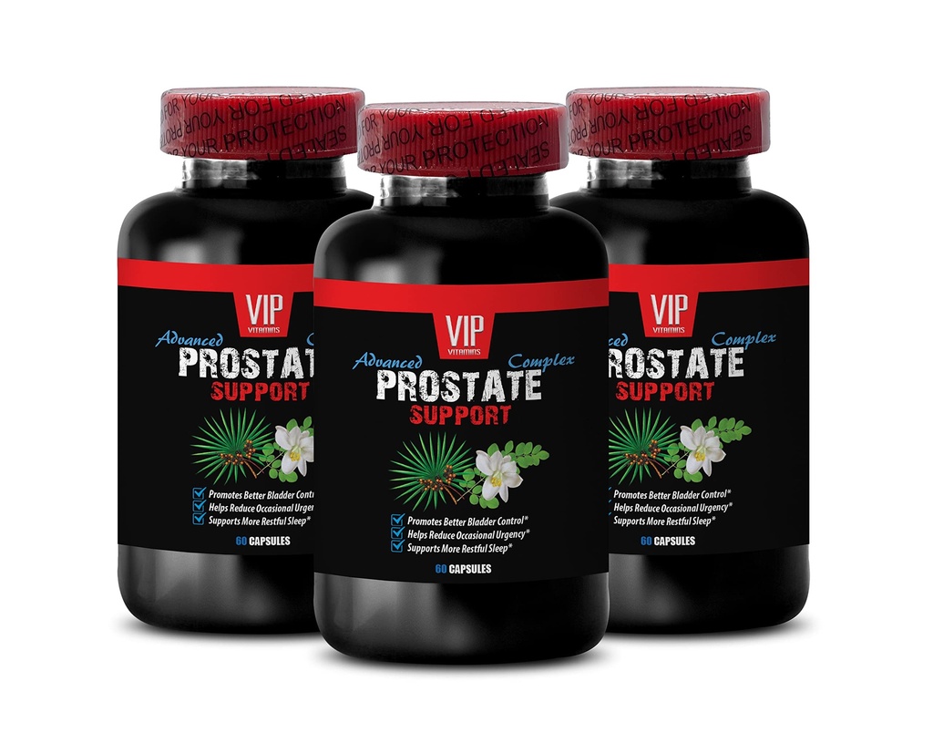 Saw Palmetto for Prostate Support - Prostate Support - Pygeum and Prostate Wellness, Red Raspberry for Support, Graviola Leaf for Prostate Health, Green Tea for Men’s Wellness 3 Bottles 180 Capsules
