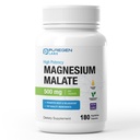 Puregen Labs Magneesium Malate 500mg | Kõrge potentsi Elementaarne Magneesium | 180 Veggie kapslid, Superior Imendumine, Mitte-GMO, NO Gluteeni ja Piima, toetab lihaste, liigeste ja südame tervist