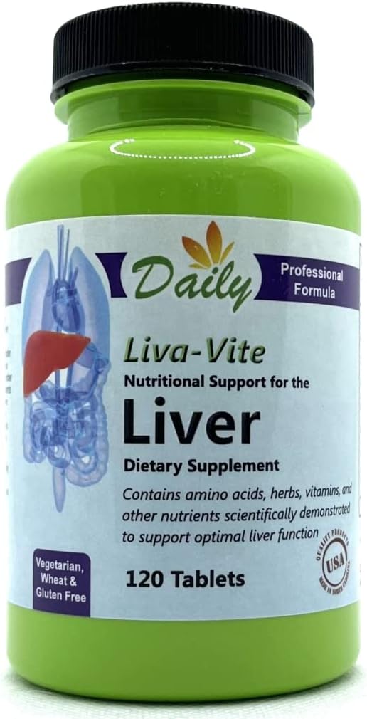 Daily Manufacturing Liva-ViteTM (L-metioniin, koliin, inositool, tauriin, Dandelion Juur Extract, Milk Thistle Extract, Black Radish Juur, Beet Juur, Uva Ursi & Goldenseal Juur)