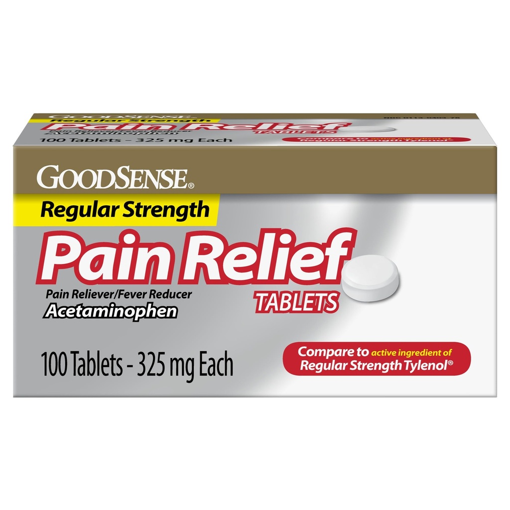 Valu leevendamine , 325 mg atsetaminofeeni tabletid , regulaarne tugevus , valu leevendamine ja palavik