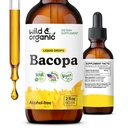 Looduslik ja orgaaniline Bacopa tinktuur - toetab rahu, fookust, selgust - Bacopa Monnieri lisandi vedelik - alkoholivabad tilgad Brahmi ekstraktiga - vegan, suhkruvaba - 2-kuuline pakkumine - 2 fl oz