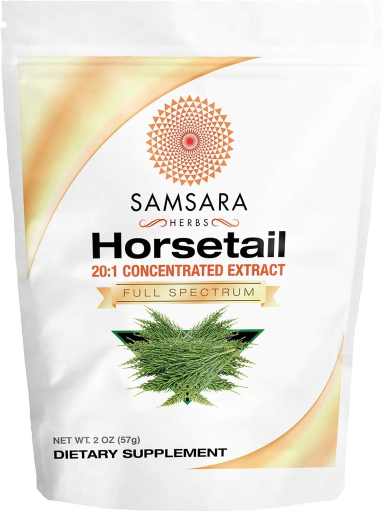Samsara maitsetaimed Horsetail Pulber (2oz/57g) - 20:1 kontsentreeritud ekstrakt