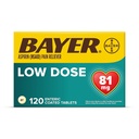Bayer Aspirin Regimen , 81 mg Enteric Coated Tablets , Pain Reliever/Fever Reducer , 120 Count