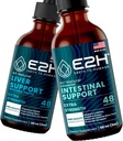 E2H: Maksatoetuslisand ja täiustatud sooletoetus | Vegan, mitte-GMO - 2 Fl Oz Iga (4 Fl Oz kokku) - komplekt