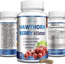 Hawthorn Berry 4: 1 Ekstrakt (120 kapslit) Immuunsüsteemi tugi, Super Antioksüdant, Hawthorn Berry kapslid Kontsentreeritud 2660 mg marjadest