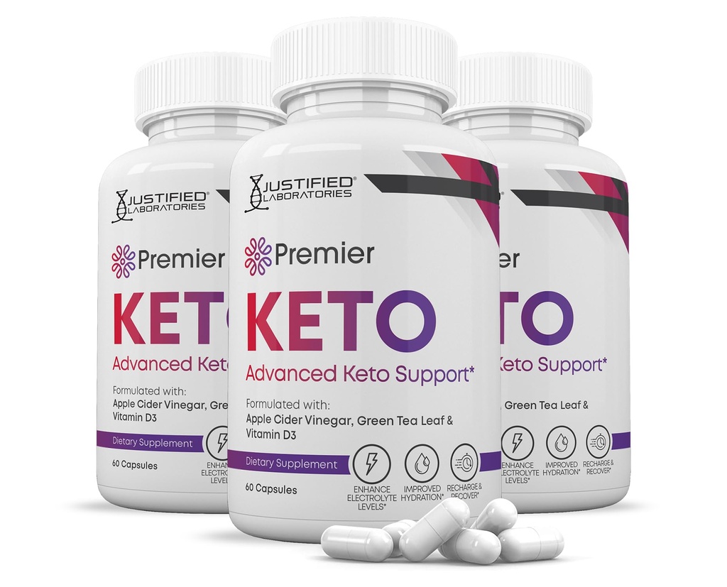 (3 Pack) Premier Keto ACV Pills 1275MG Keto Support Blend Alternatiivne kummidele Formuleeritud Apple Siider Äädikas Ekstra Neitsioliiviõli Pulber Roheline teeleht 180 kapslit