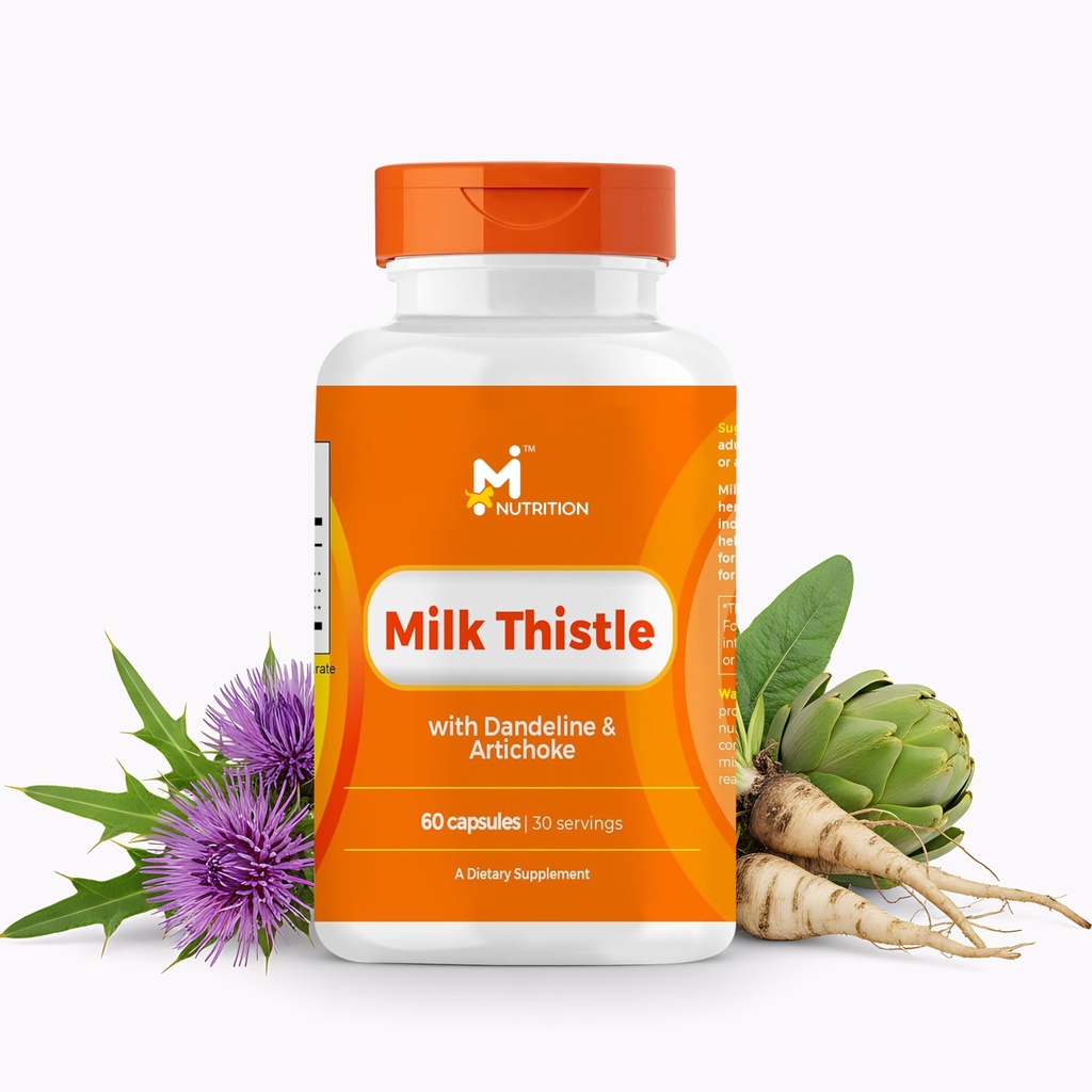 Piimaohakas Maksatoetus Täiendus 20: 1 Väljavõte Dandelion Juur & Artišokk Leaf, Maksa Detox Toetus, Antioksüdandid Ja Seedetrakti Toetus, Mitte-GMO, Gluteenivaba, 3. osapool Testitud, 60 kapslit