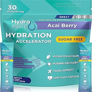 Elektrolüütpulber Suhkruvaba hüdratatsiooni pakendid Black Cherry HydroMATE 30 pulgad