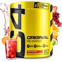 C4 Original Pre Workout Pulber Fruit Punch - C-vitamiin immuunsuse toetamiseks - suhkruvaba eeltreeningu energia meestele ja naistele - 150mg kofeiini + beeta-alaniin + kreatiini - 60 serveerimist