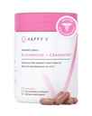Happy v Dr. Formulated D-Mannose koos Cranberry pillid naistele Jõhvikas kuseteede infektsioonide ja D Mannoosi Pulber UTI infektsioonide ennetamine, põis ja kuseteede tervis ja harmoonia
