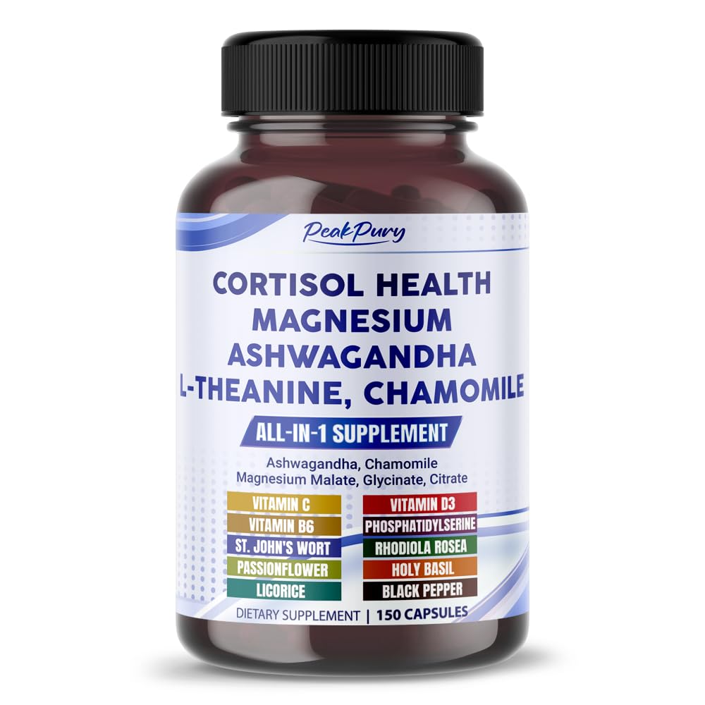 CORTISOL Health Ashwagandha Magneesium kummel L-Theanine - valmistatud USA-s
