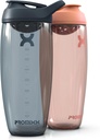 Promixx Pursuit Protein Shaker Bottle (32 oz) – Silent No-Ball Mixer, Leak-Proof Lid, BPA/BPS & Phtalaat-Free ECOZEN – Easy- Clean Shaker Cup for Protein Shakes, Pre & Post-Workout Smoothies