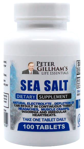 Peteri valik meresool Naatriumkloriid 450mg, 100 tabletti, elektrolüütide tugi ja tasakaal, sportlik post treening rehüdratsioon ja taastumine. Kuum ilmaabi. Vältige dehüdratsiooni ja krampe. Valmistatud USA-s