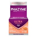 Phazyme Gas Relief, Ultra Strength Gas ja Bloating Relief täiskasvanutele, 180 mg Simethicone Fast Gels, 48 Count