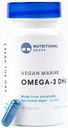 Omega 3 vetikat DHA Vegan - Omega 3 DHA lisand, orgaaniliste vetikate, orgaanilise Chia ja orgaanilise linaseemne taimepõhine oomega-3 segu Kolmas osapool Testitud, arsti valik, 1 kuu pakkumine, 30 kapslit