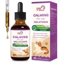 Kassi melatoniini looduslikud rahustavad tilgad, toetus langev magamine ja tervislik uni, taimse ekstrakti lõõgastav lisand L-Theanine, Valerian, Catnip, Passion Flower ja kummel. 2 oz