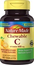 Nature Made närimistable C 500 mg tabletid, 60 loendada, et aidata toetada immuunsüsteemi (pakend 3)