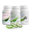 AloeCure Organic Aloe Vera kapslite pakend - 3 tükki - VeraFlex, Aloe Vera kapslid, probiootikumid + ensüümid