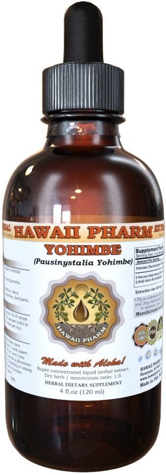 Yohimbe Liquid Extract, Yohimbe Vedel (Pausinystalia Yohimbe) Tinktuur 4 oz