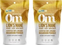 Om Organic Mushroom Superfood Powder, Lions Mane, 3.5 Ounce (50 Servings) (Тwo Рack)