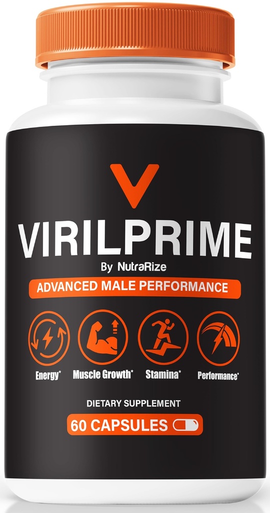 VirilPrime Pills, Official Viril Prime Capsules, Premium Male Formula to Fuel Daily Energy, Stamina & Peak Performance, Supports Overall Health and Fitness, Natural VirilPrime (60 Capsules)