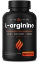 NutraChamps L-arginiin Täiendus 1000mg + L-tsitrulliin 250mg ja suhkrupeedi juur – lämmastikoksiidi võimendaja südame tervise, energia ja vastupidavuse – ekstra tugevus Aminohappe kompleks – 120 Vegan Kapslid