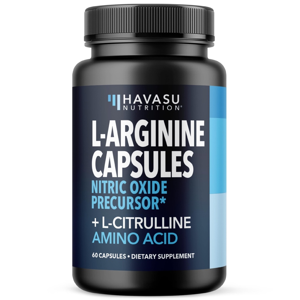 L-arginiin Kapslid L-tsitrulliin - lämmastikoksiidi täiendus - L Arginiini ja L tsitrulliinsegu - 60 Count - Vegan, Non-GMO kapslid jõudluse, vastupidavuse ja lihaste tugi - 1 kuu pakkumine