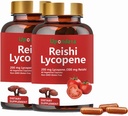 Lükopeenikapslid, looduslik lükopeen 200mg koos orgaanilise Reishi seenega 200mg eesnäärme tervise ja immuunsuse toetamiseks - gluteenivaba, mitte-GMO, 60 kapslit (2 pakendit)