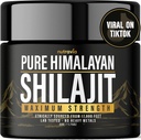 Shilajit Pure Himalayan Orgaaniline Vaik - Natural Authentic Lab Testitud valem meestele, naistele - No Heavy Metals - 600mg Max Tugevus 85+ Trace Minerals Golden Grade Shilajit Supplement (1 Pack)