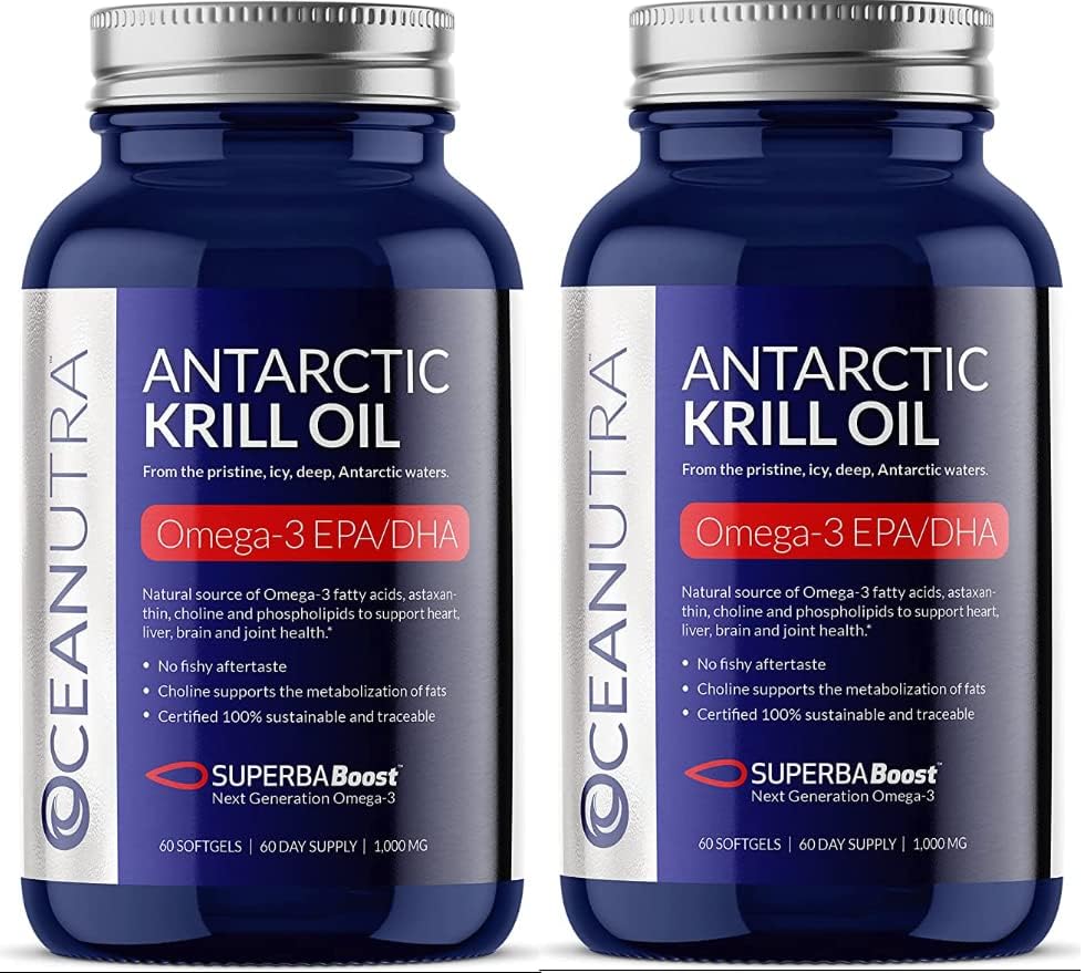 100% puhas krillõli 1000MG 120-päevane pakkumine Kahekordne tugevus 56% fosfolipiidid Astaksantiin Jätkusuutlik Antarktika SuperbaBoost Omega 3 EPA DHA Südame Aju Nahahooldus, Kolmanda osapoole testitud, Ei Kalaõli