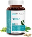 Biovitalia Taimepõhine Neem 1000mg Kapsel meestele ja naistele | Toidulisand | Tervisliku Ja Edendada Detoksifikatsiooni - 60 Vegan Kapslit