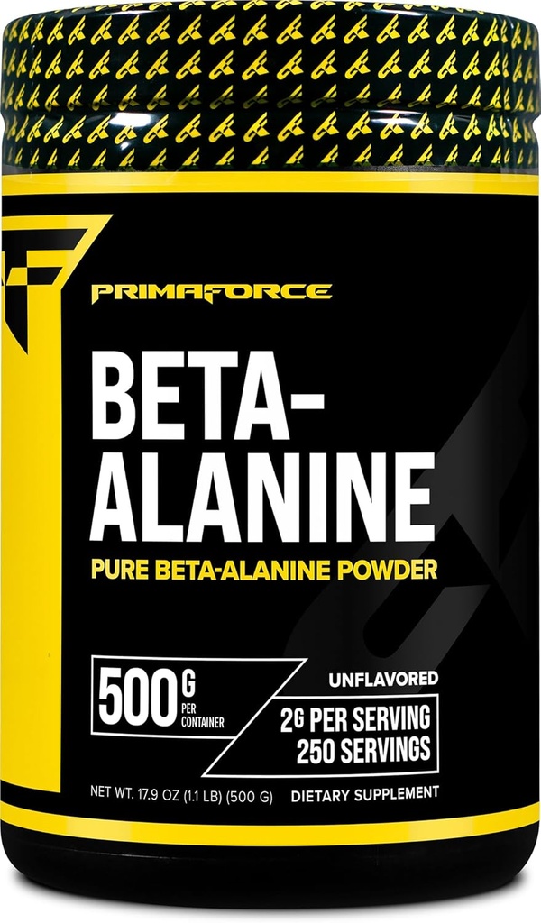 Primaforce Beta Alanine Powder 500 Grams (1,1 naela) Maitsestamata - Pre Workout ja Post Workout Supplement