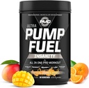 PMD Sport Pump Fuel Ultra Insanity - Premium Pre Workout Powder & Lihaspump, Greater Focus, Kestvus & Taastamine, Premium Kreatiin, Arginine & Beeta Alanine, Tropical Orange Mango (30 Servings)