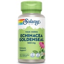 SOLARAY Echinacea Goldenseal - kahe taimse toidulisandi võimas segu heaolu toetamiseks - 250mg Ea Echinacea juur ja kuldse juur - Non GMO, vegan, gluteenivaba, 60-päevane garantii, 100 serveerimist