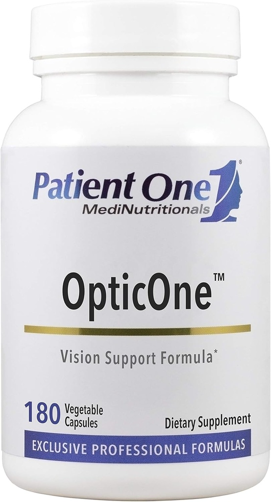 Patsient Üks OpticOne | Täiendus optilise närvi tervise ja nägemise funktsiooni toetamiseks * | A- ja E-vitamiinide, luteiini, ALA ja veel 180 kapsliga