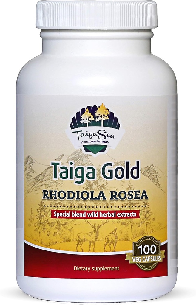 Wild Rhodiola Rosea Extract, Siberi taimeekstrakt segu loodusliku stressi leevendamiseks, fookus, meeleolu ja vaimne värskendamine, optimaalne energia ja vastupidavus, Rhodiola juurkapslid
