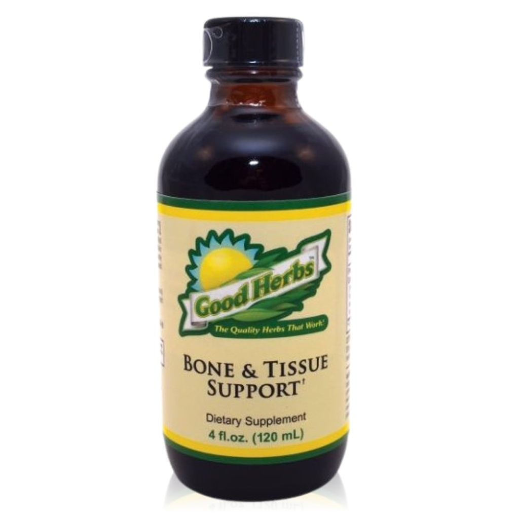 Youngevity Bone and Tissue Support - Organic & Wild Crafted Herbs - White Oak Bark, Skullcap, Oatstraw, Hydrangea, Marshmallow, Mullein, Wormwood, Lobelia - Good Herbs - (4 Fl Oz)