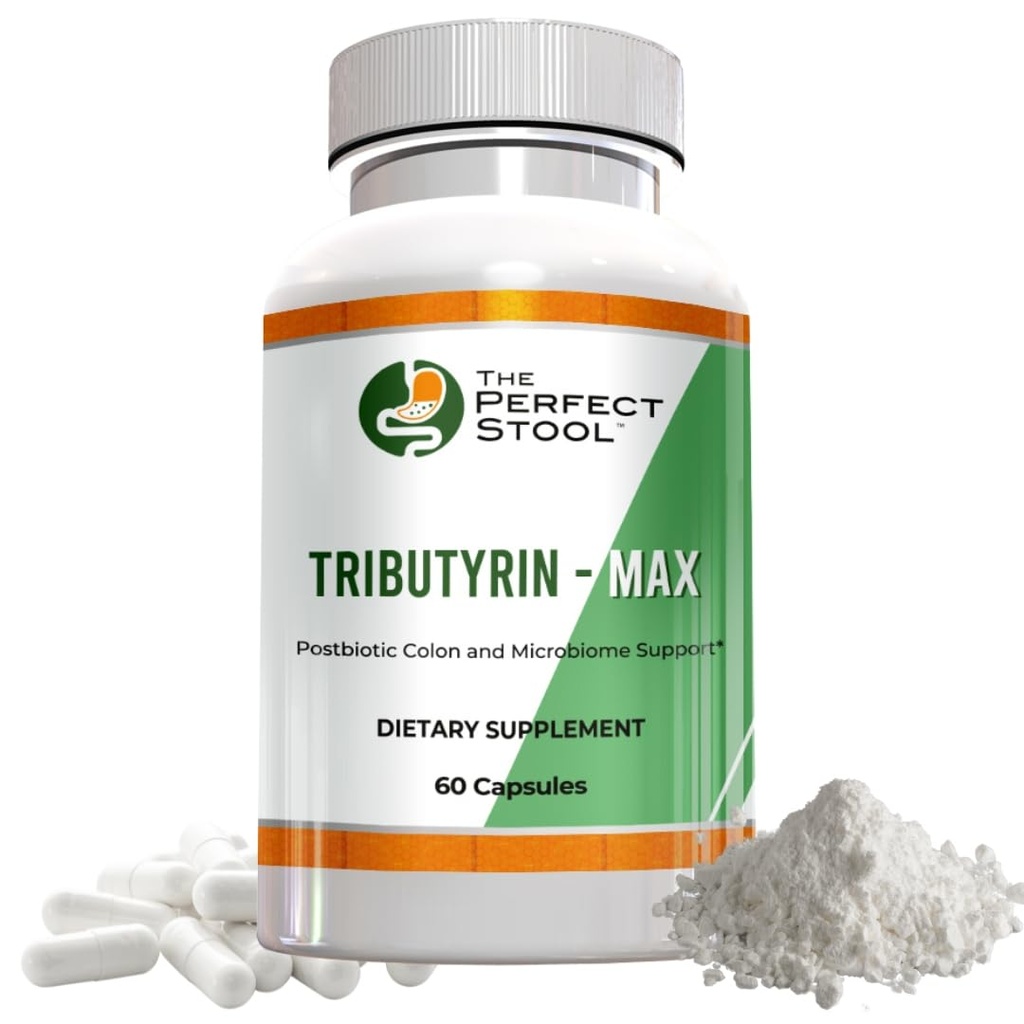 Tributüriin-Max postbiootilise butüraadi lisand; Bloating, Gas and Leaky Gut Support; Perfect, Clean Wipe Poops; 750 mg Enteric Capsules; 3rd Party Tested Gluten / Dairy-free